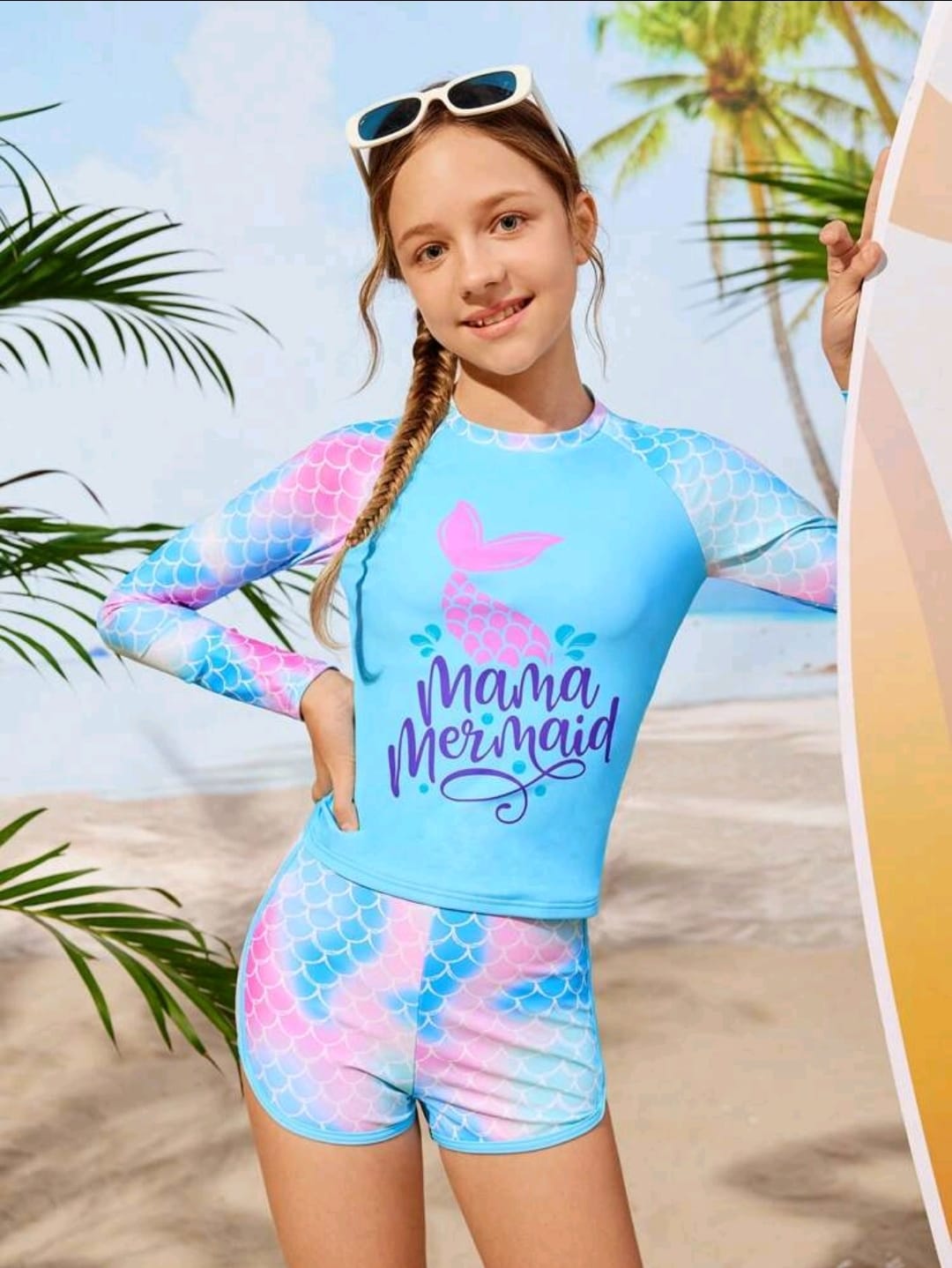 Traje de Baño Sirena Niña