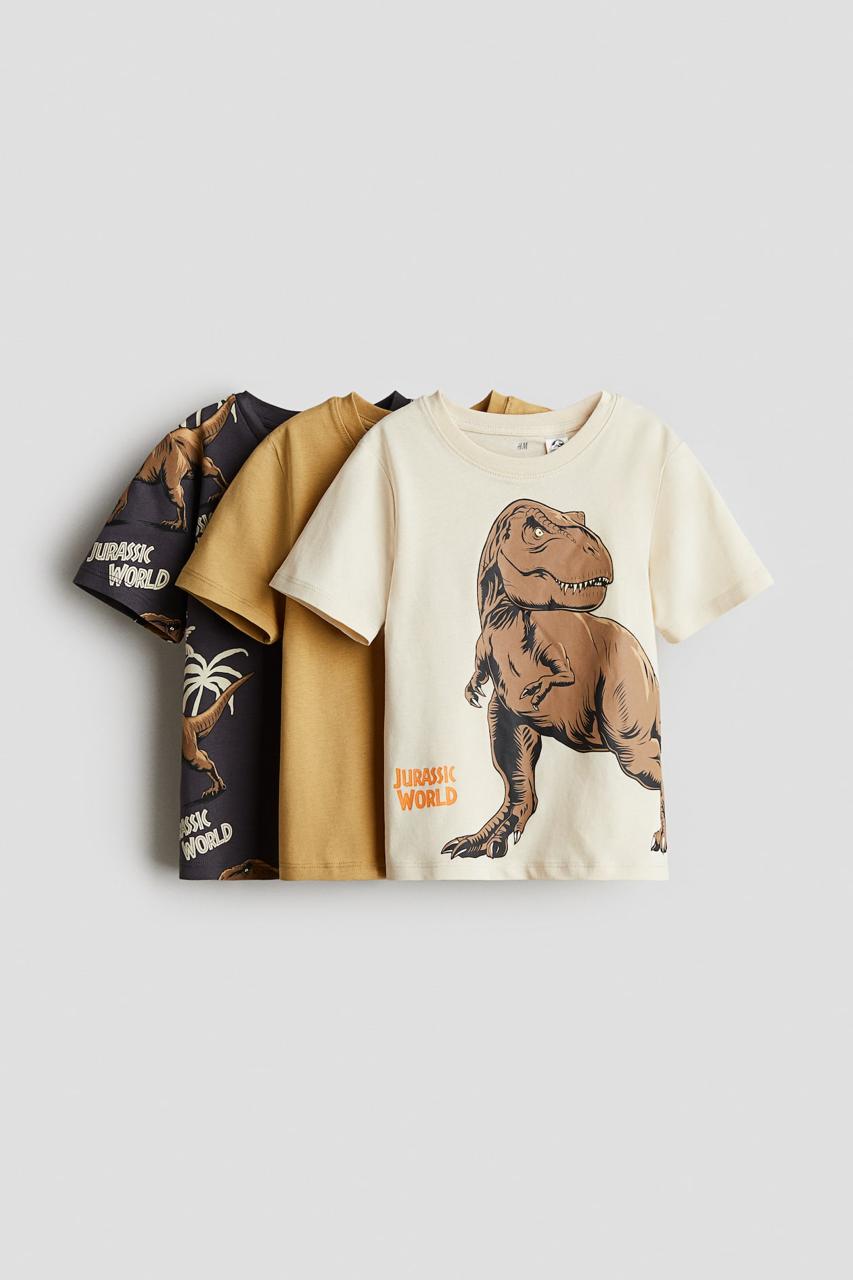 Set 3 Camisas Dinosaurio Niño