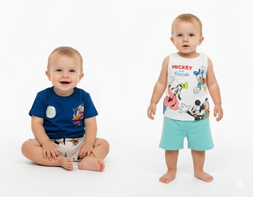 Set 4 Piezas Mickey Mouse