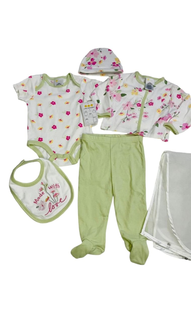set 5 piezas bebe niña