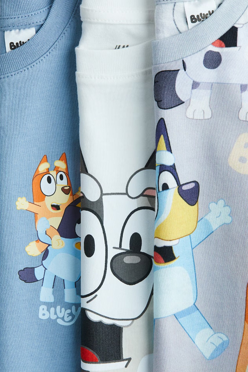 Set 3 Camisas Bluey