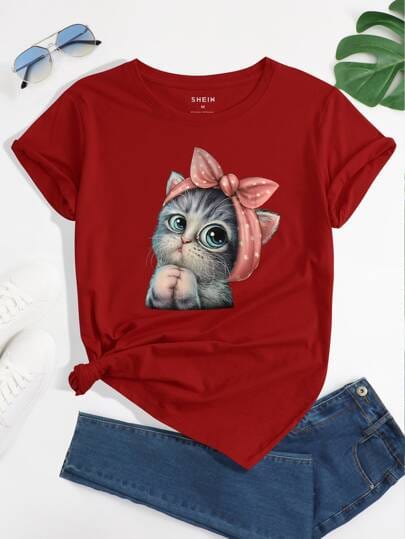 Camisa Gatito Dama
