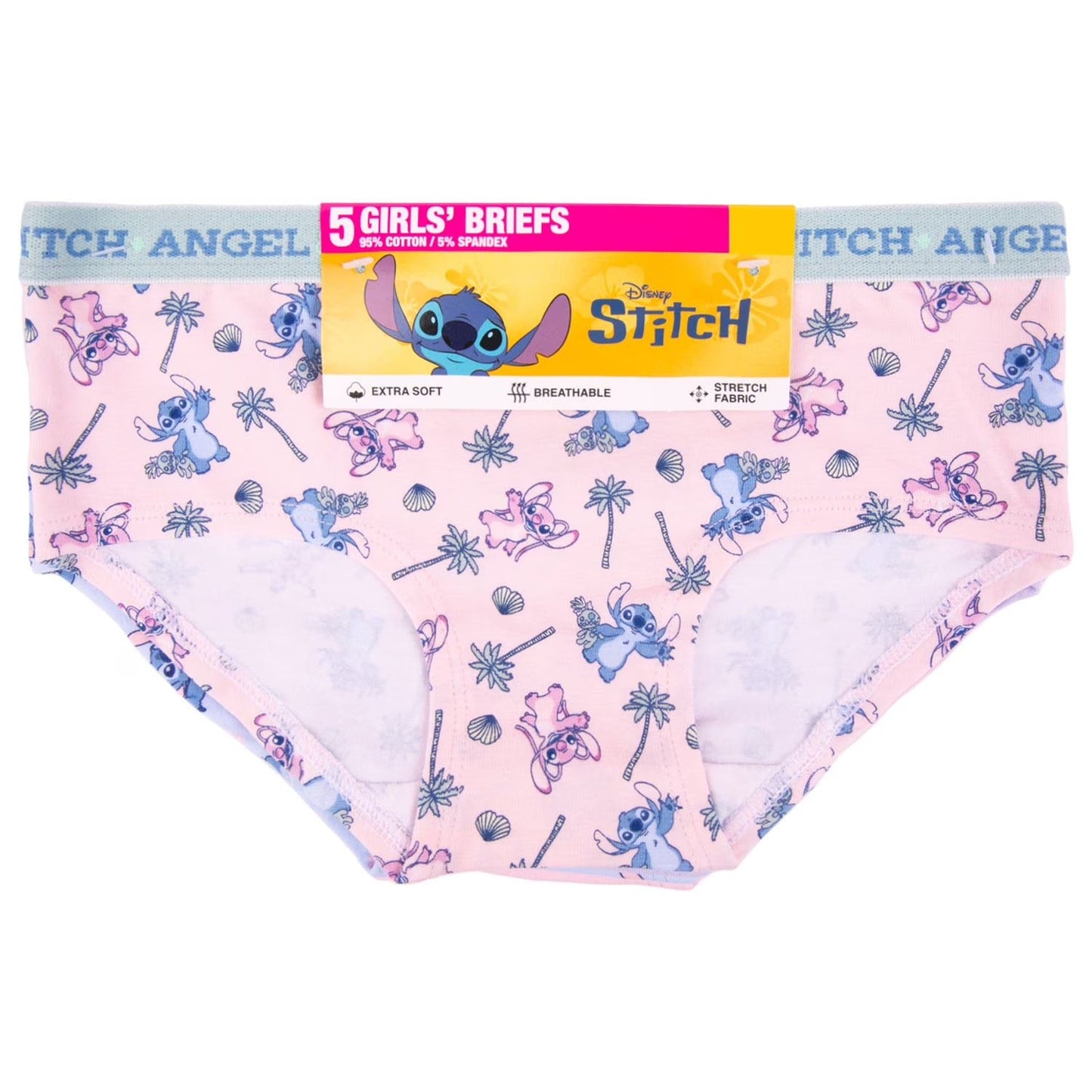 5 Pack Panties Stitch Niña