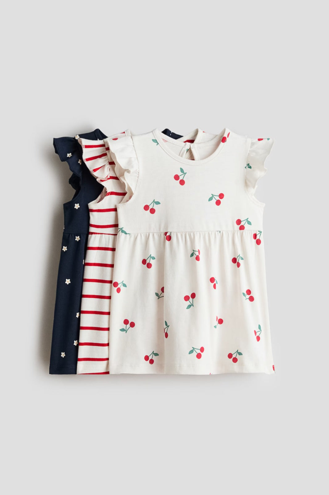 Set 3 Vestidos Cereza Niña