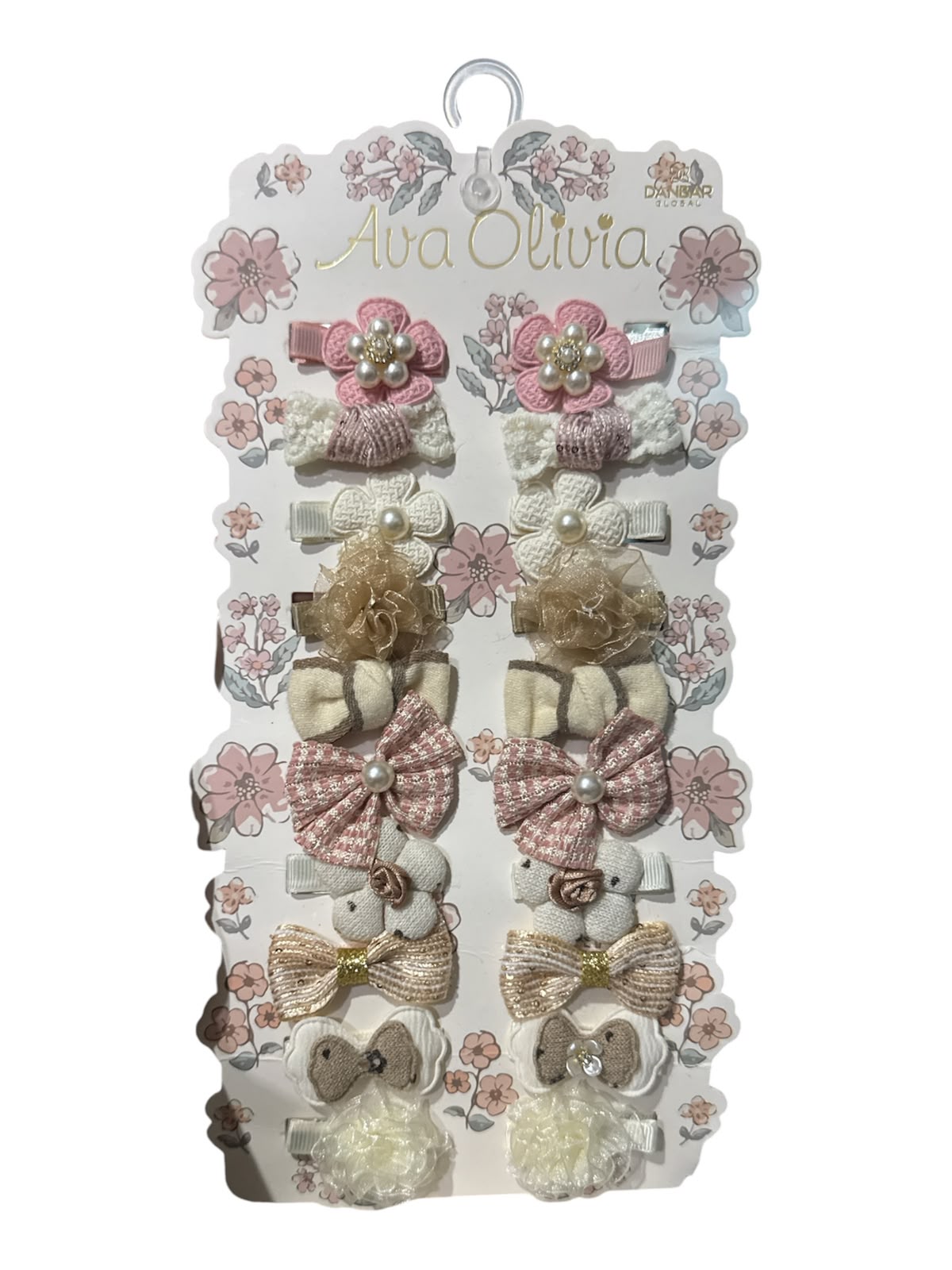 20 Pack Ganchitos para el Cabello Niñas Ava Olivia
