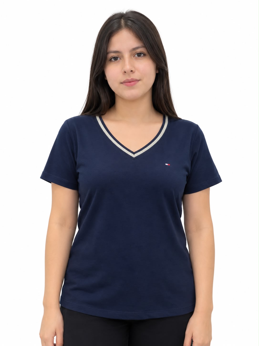 Camisa Dama Azul Navy Tommy Hilfiger