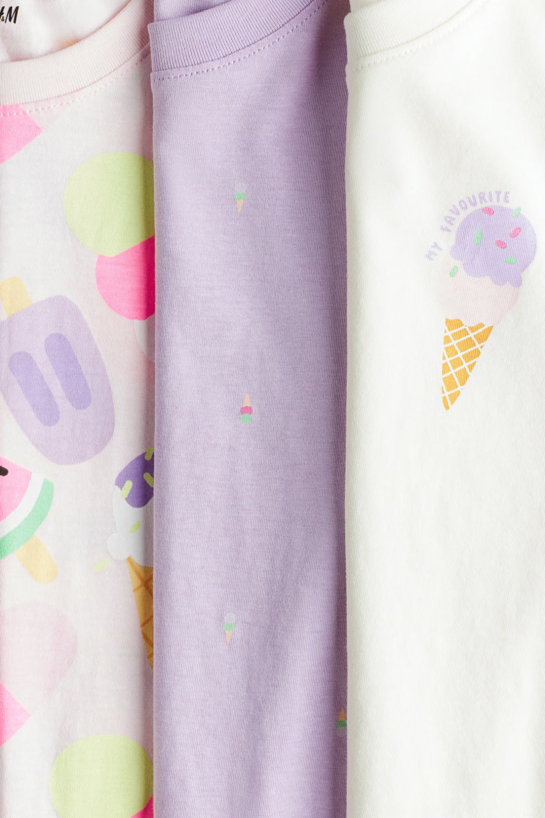 Set 3 Camisas HELADOS Niña H&M