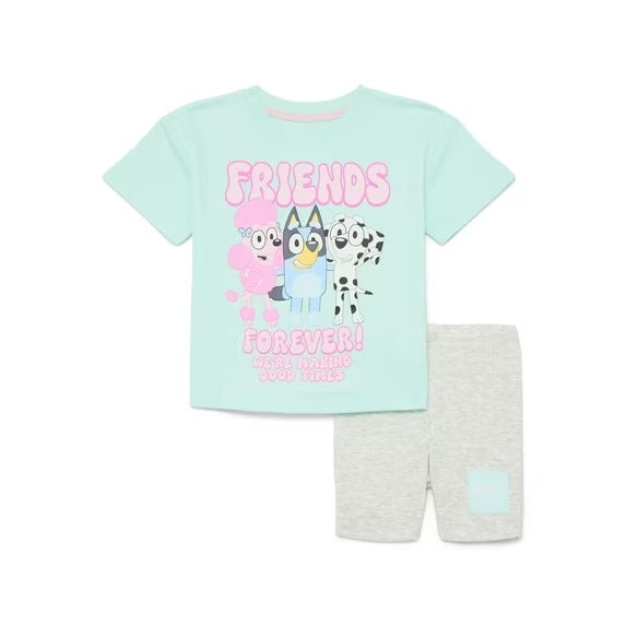 Set 2 Piezas Niña Bluey
