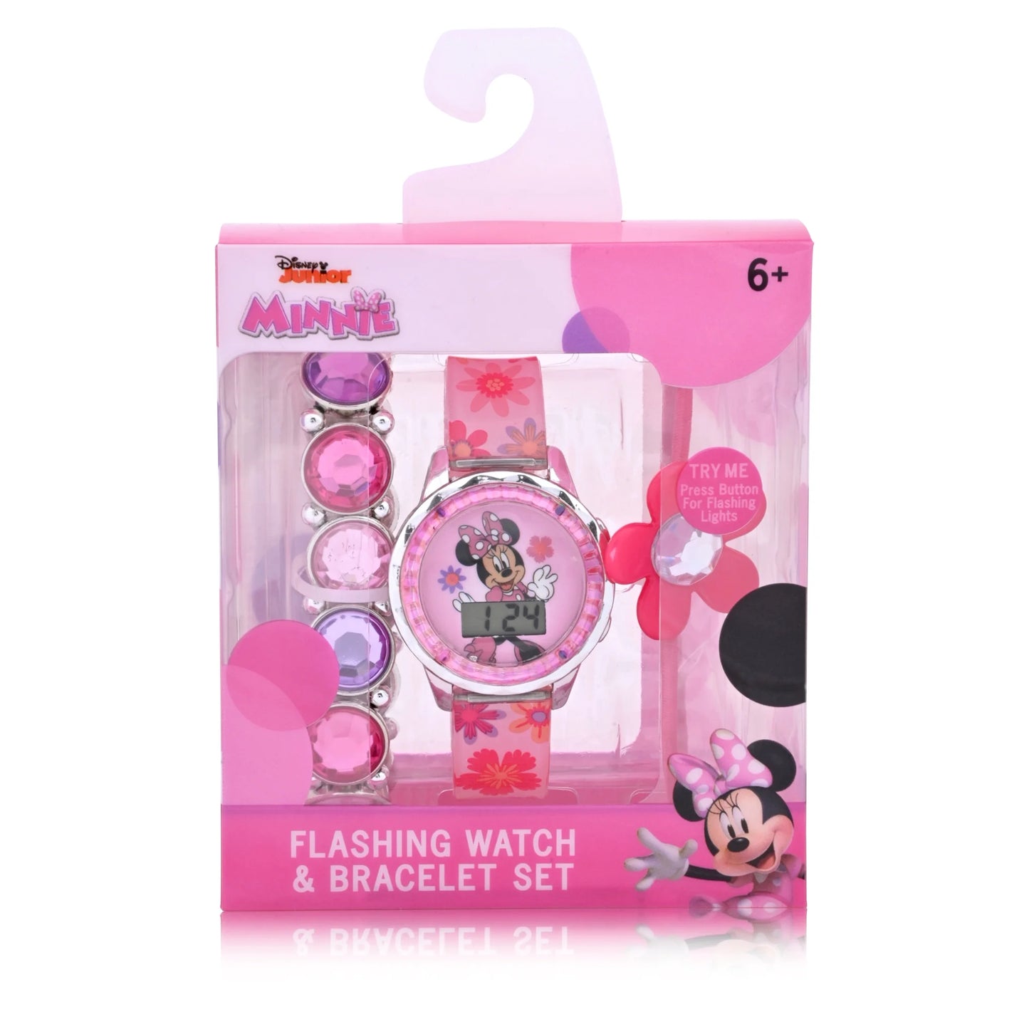 reloj y pulsera para niña 3 piezas