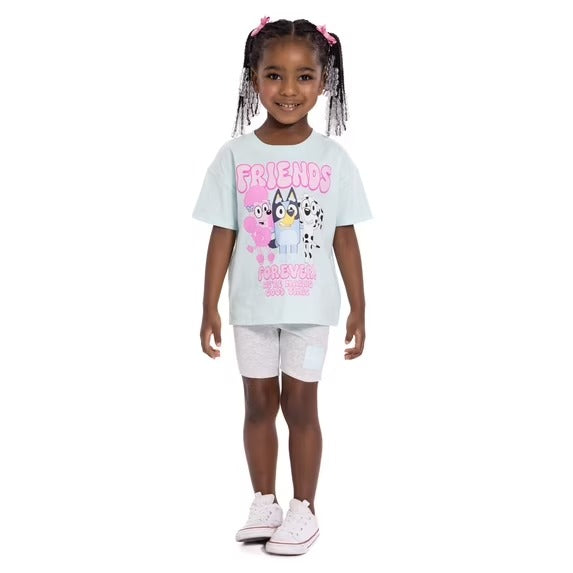 Set 2 Piezas Niña Bluey