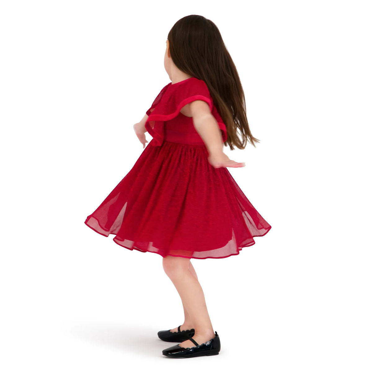 VESTIDO ROJO PARA NIÑA