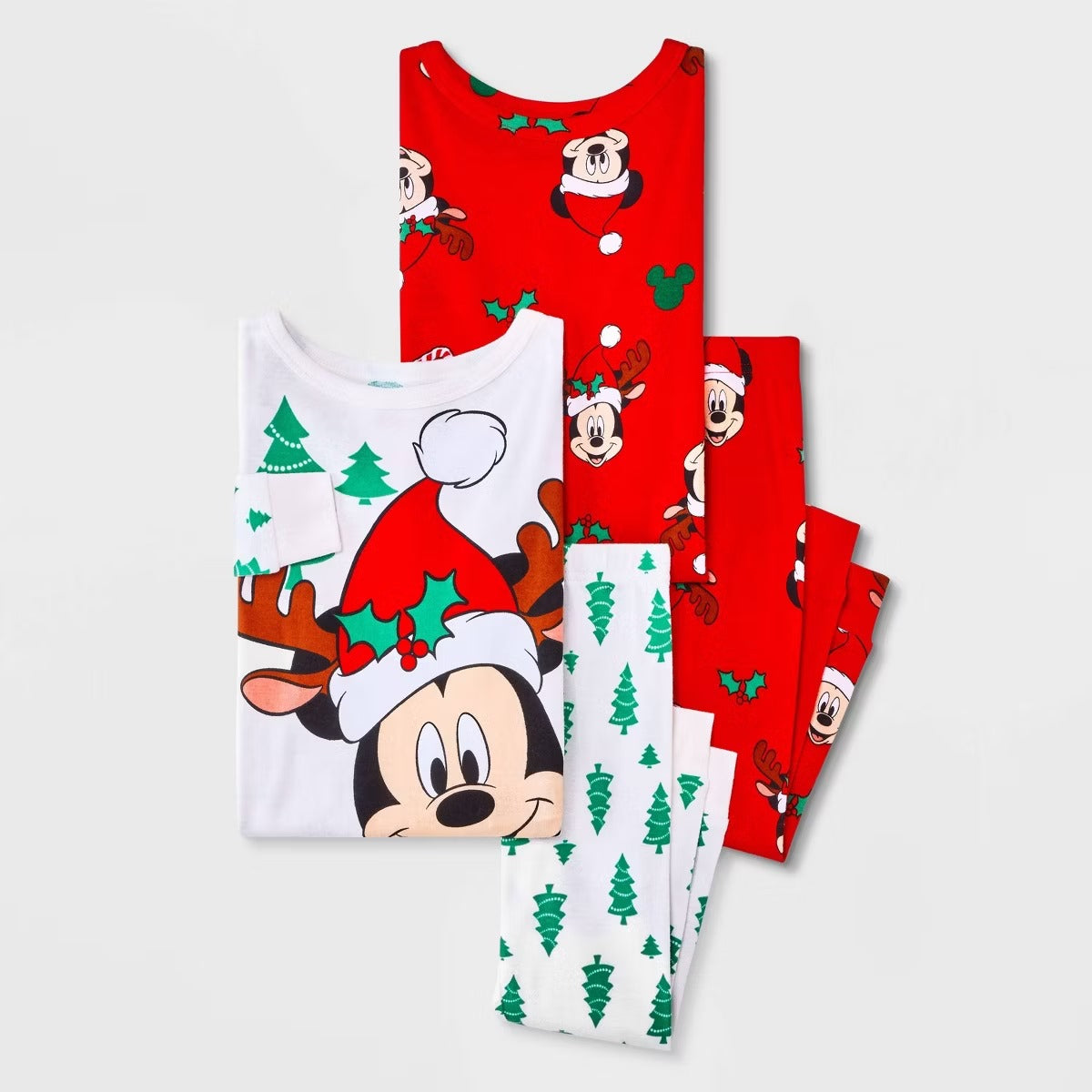 Set 2 Pijamas Mickey Mouse Navidad Niño