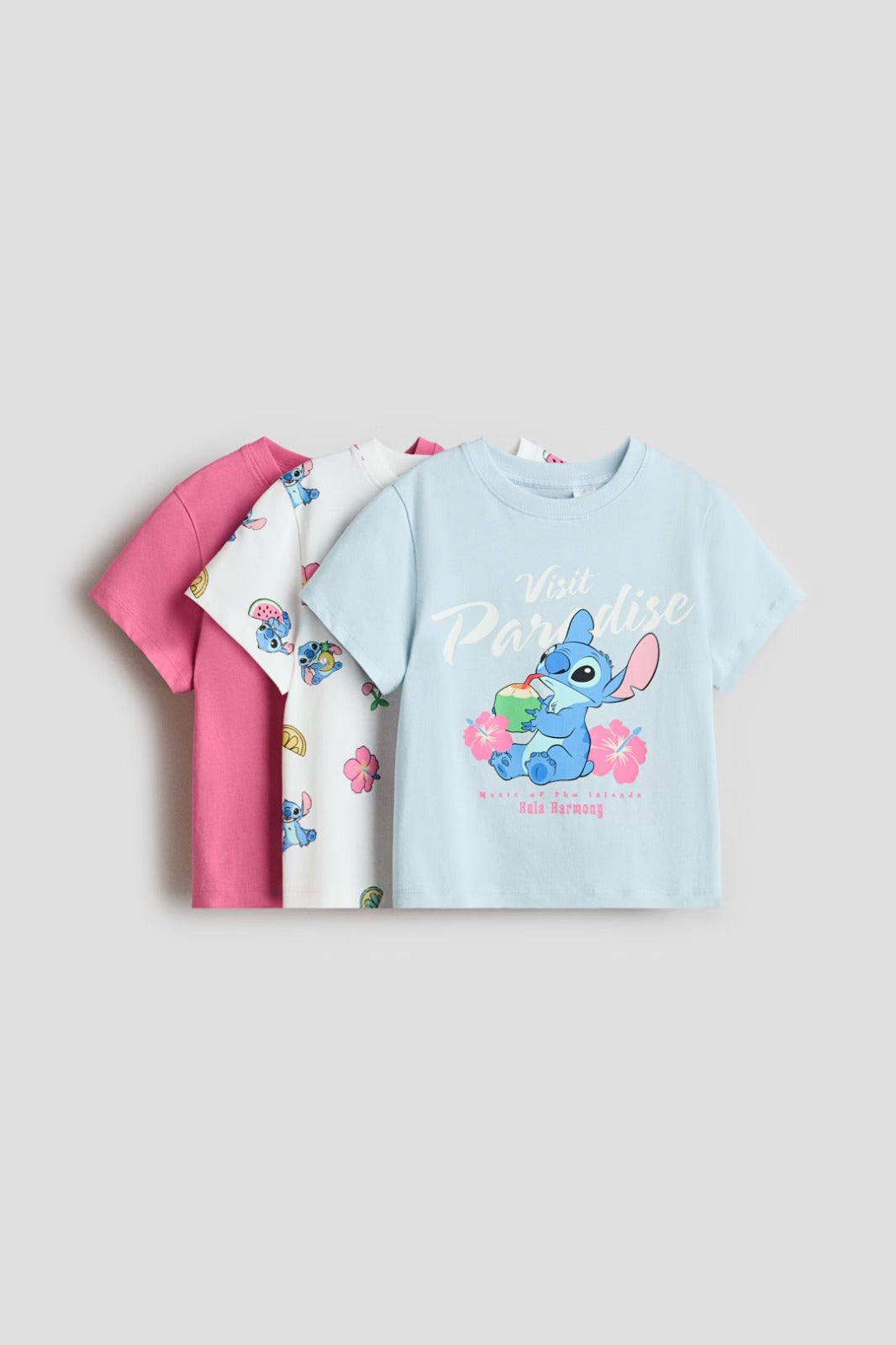 Set 3 Camisas STITCH Niña H&M