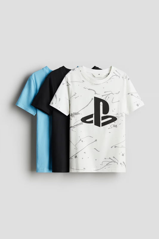 Set 3 Camisas Playstation Niño