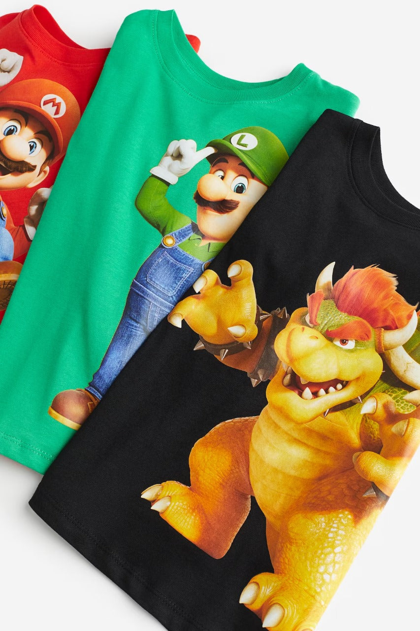 Set 3 Camisa Mario Niño