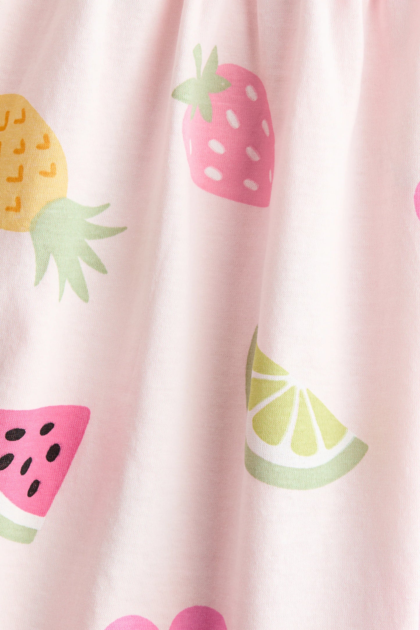 Vestido Rosa de Frutas