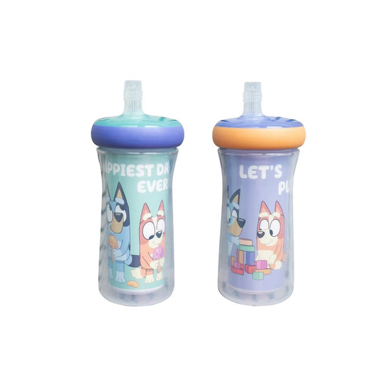 Vasos térmicos con pajita Bluey de 266 ml (9 oz)
