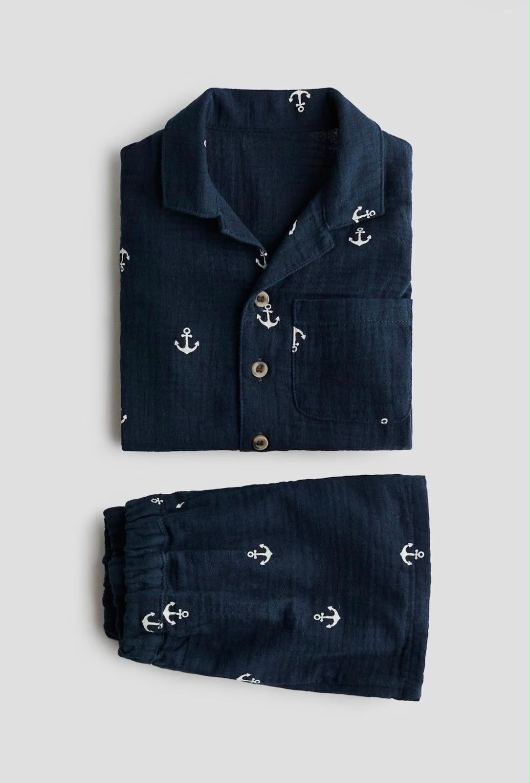 Set 2 piezas Anclas Azul Niño H&M