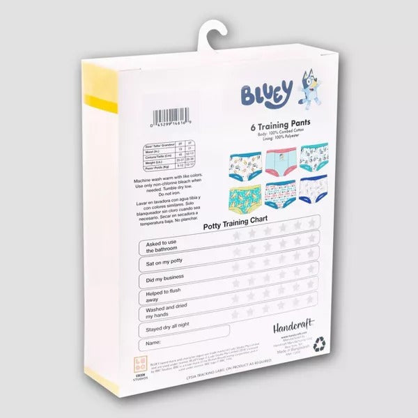 6 Pack Training Pants Bluey