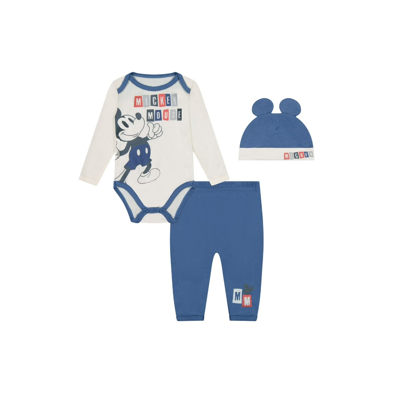 Set 3 Piezas Mickey Mouse Bebe Niño