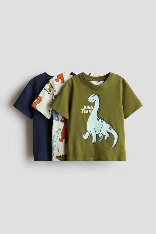 Set 3 Camisas Dinosaurios Niño