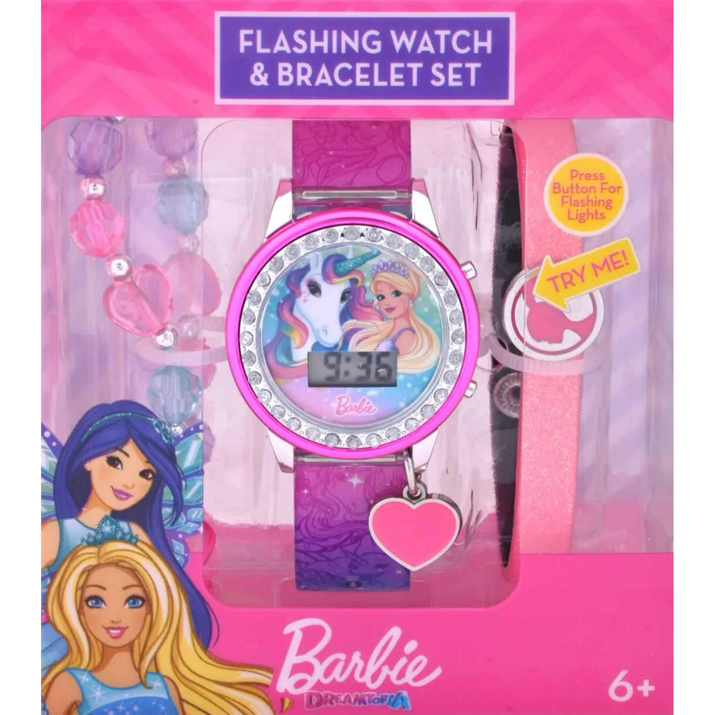 reloj y pulsera para niña 3 piezas