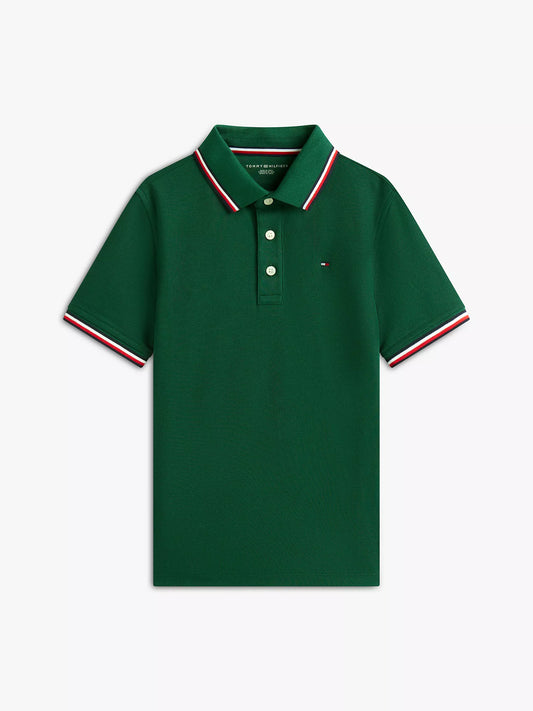 CAMISA VERDE ESTILO POLO NIÑO