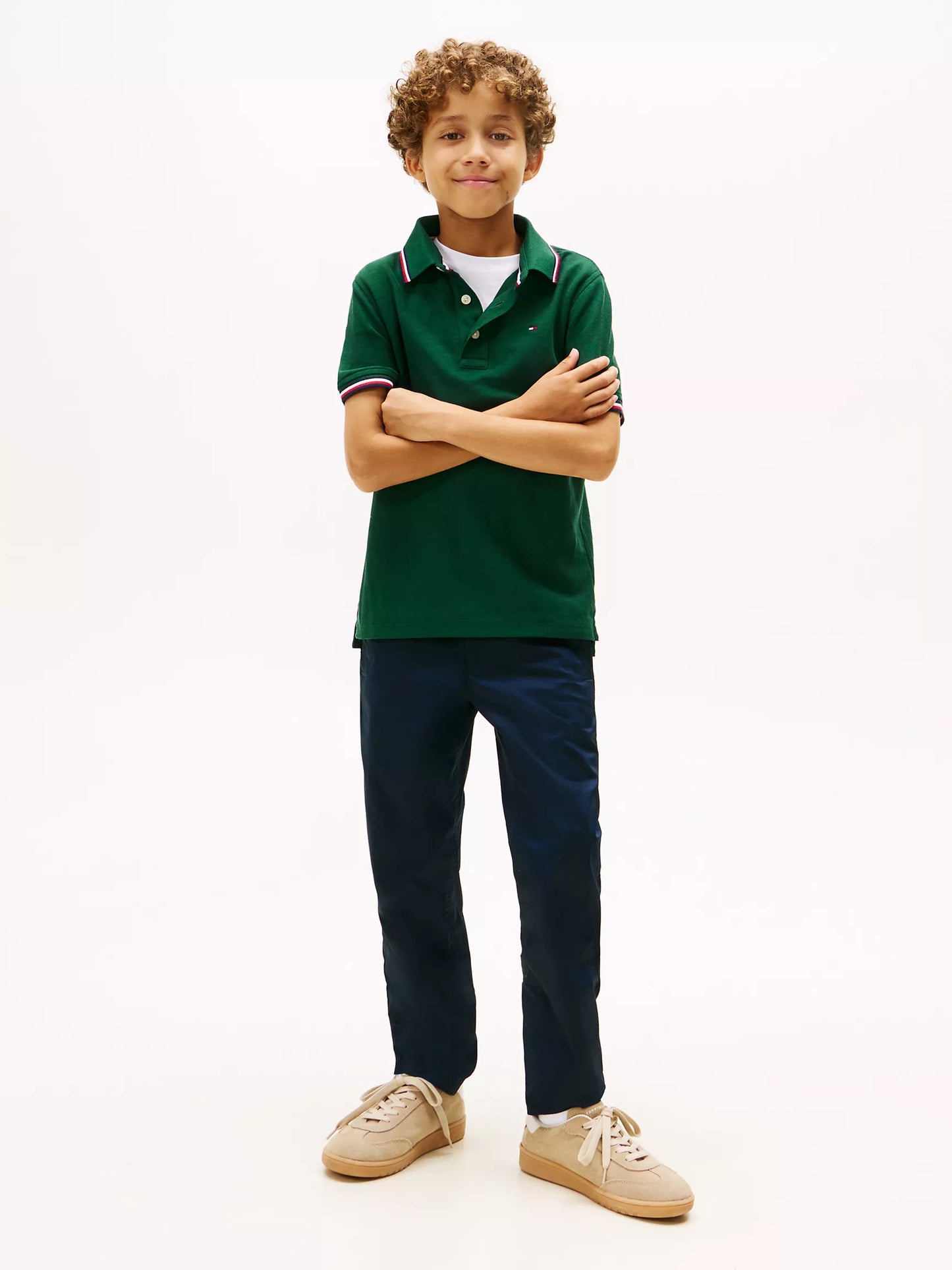 CAMISA VERDE ESTILO POLO NIÑO