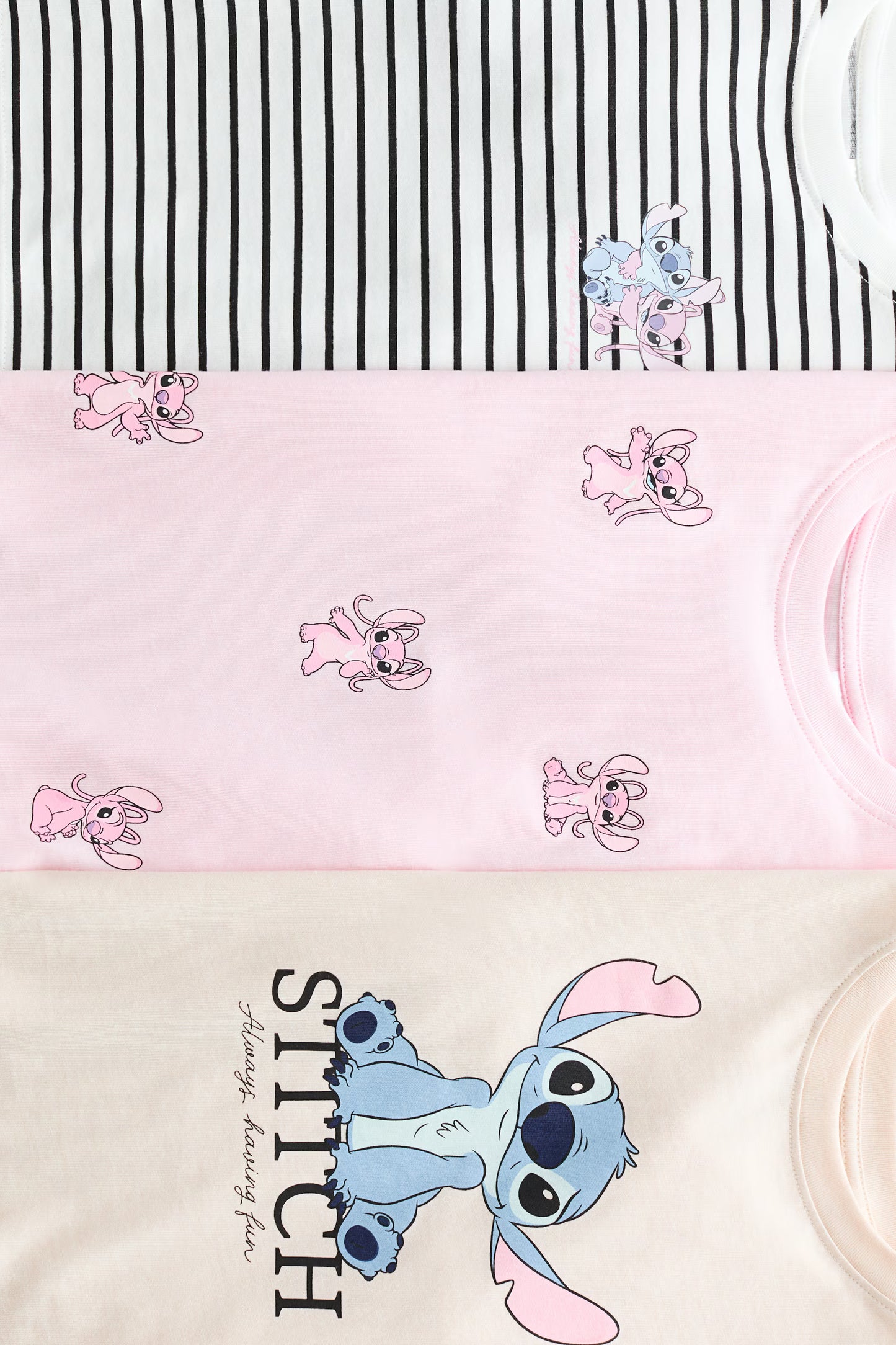 Set 3 Camisas STITCH  Niña