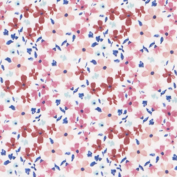 Set 2 Piezas Pijama Completa Floreado Bebe Niña