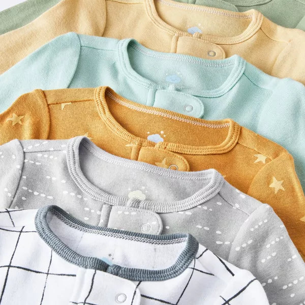 6 Pack Pijamas Completas Bebes Cloud Island