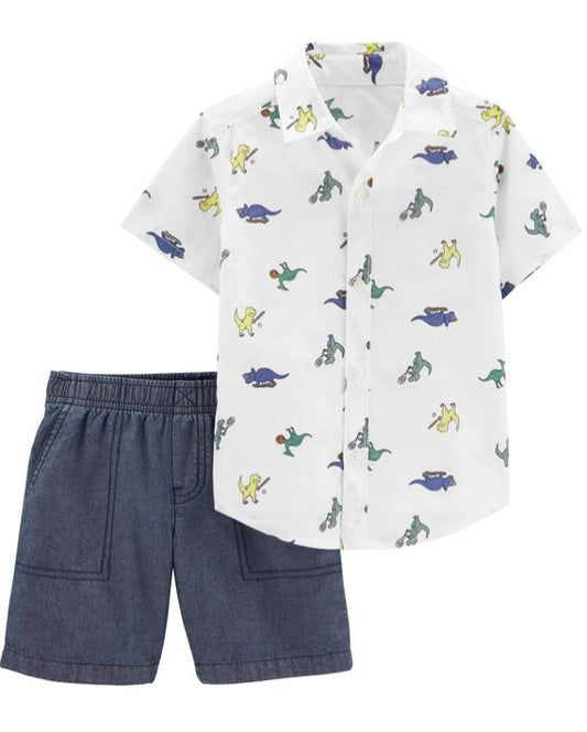 Set 2 piezas Casual Dinosaurio