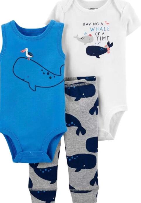 Set 3 piezas Ballena