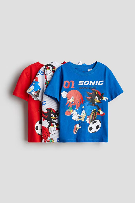 Set 3 camisas Sonic