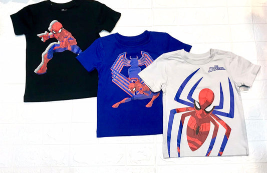 Set 3 camisas Spiderman