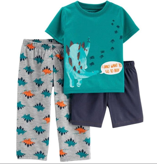 Set 3 piezas Dinosaurio