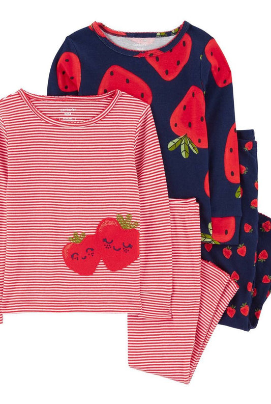Set 2 Pijamas Fresas Niña