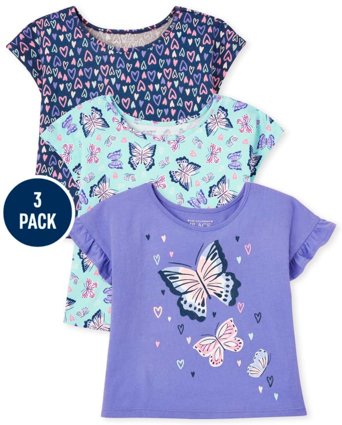 Set 3 Camisas Mariposas