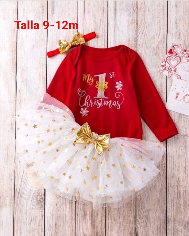 Set 2 Piezas Navidad Bebe Niña