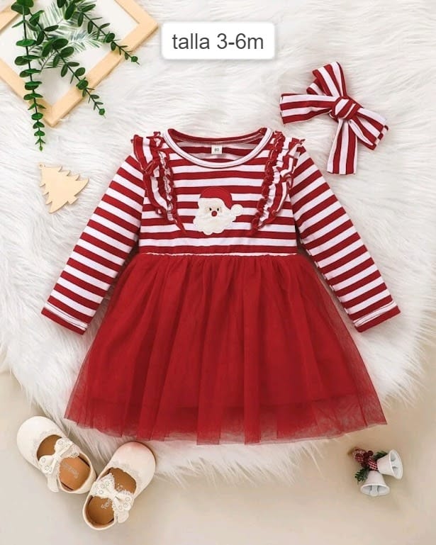 Vestido Navidad Bebe Niña