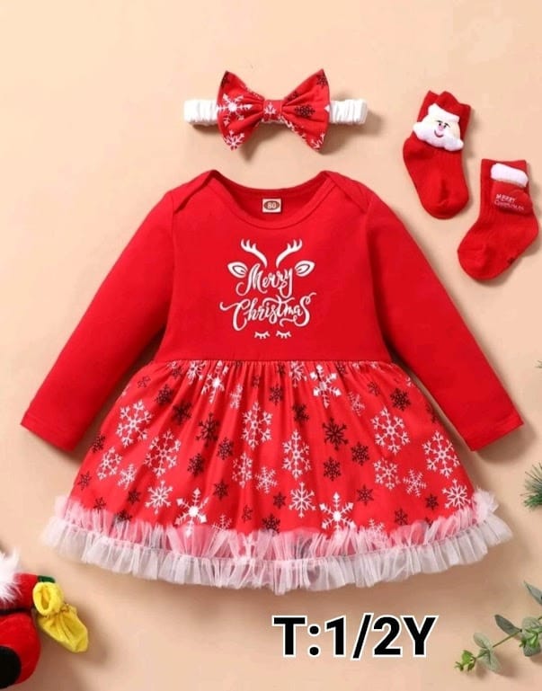 Vestido Navidad Bebe Niña