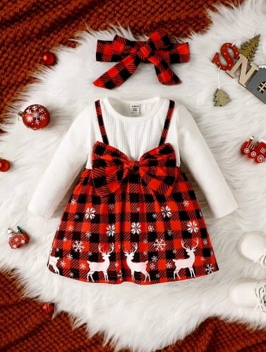 Vestido Navidad Bebe Niña