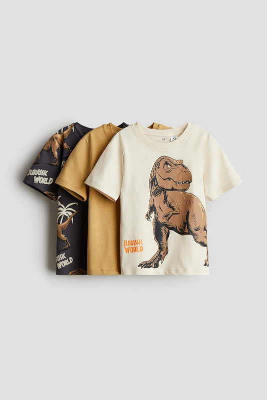 Set 3 Camisas Dinosaurio Niño