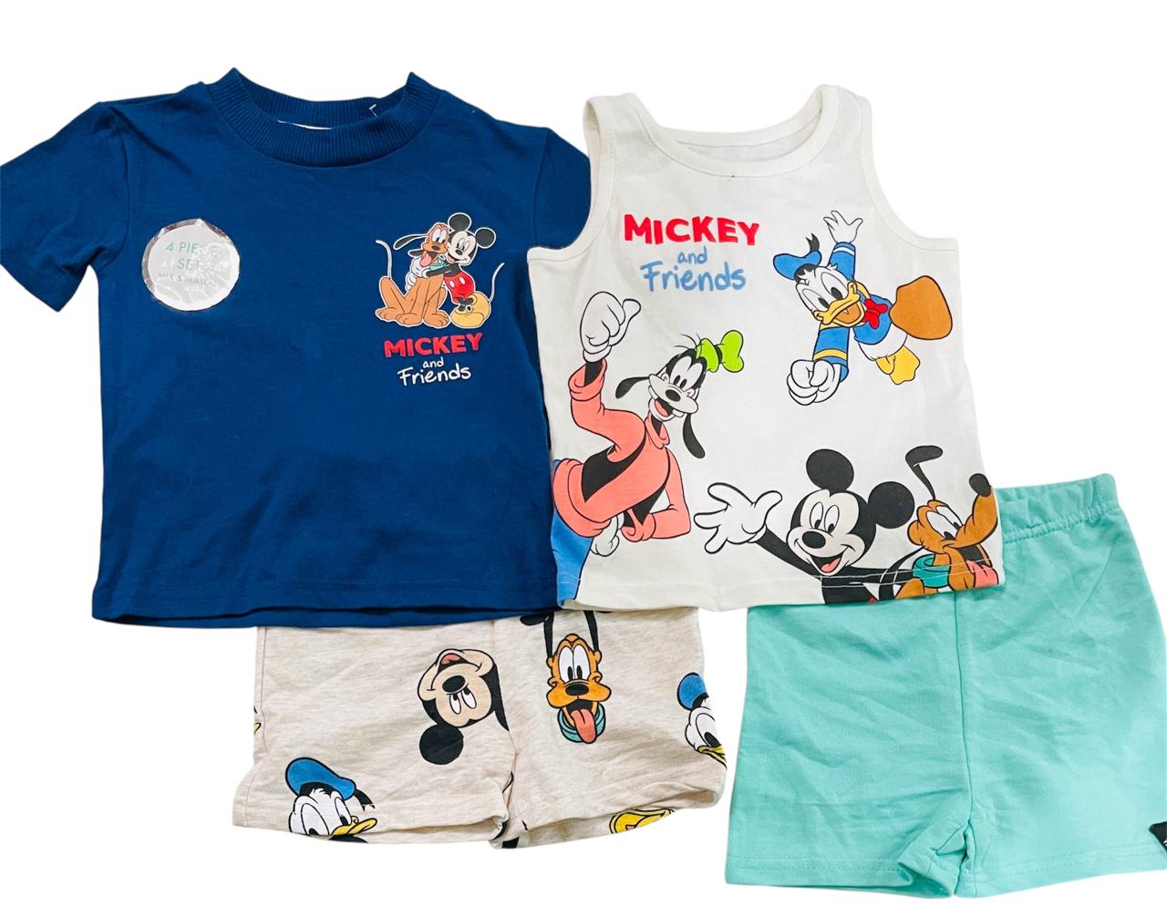 Set 4 Piezas Mickey Mouse