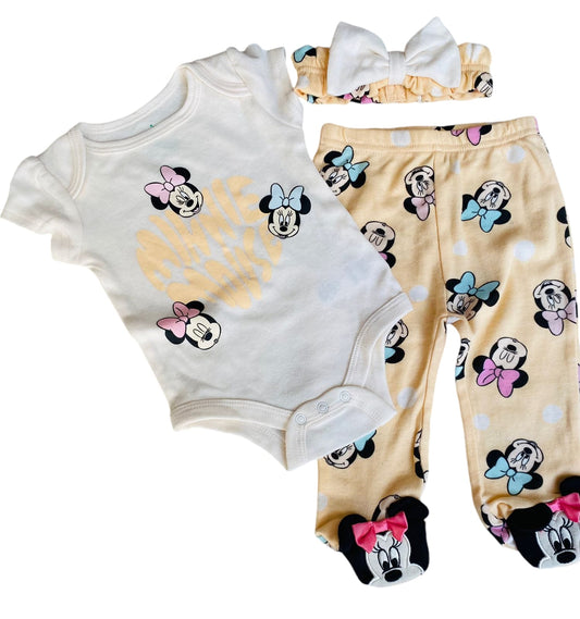 Set 3 piezas minnie mouse