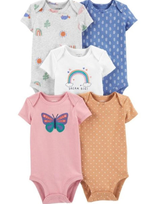 Mamelucos 5 pack bebe niña