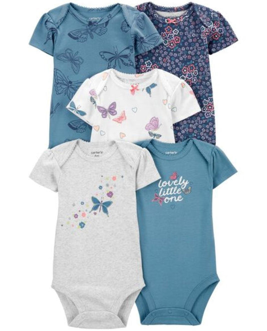 Set 5 mamelucos  bebe niña