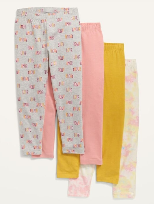 Set 4 leggins Niña