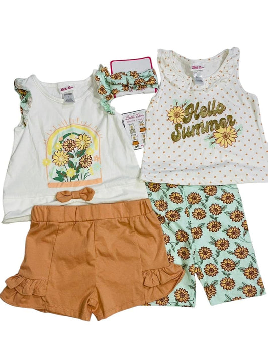 Set 4 Piezas Girasol Niña