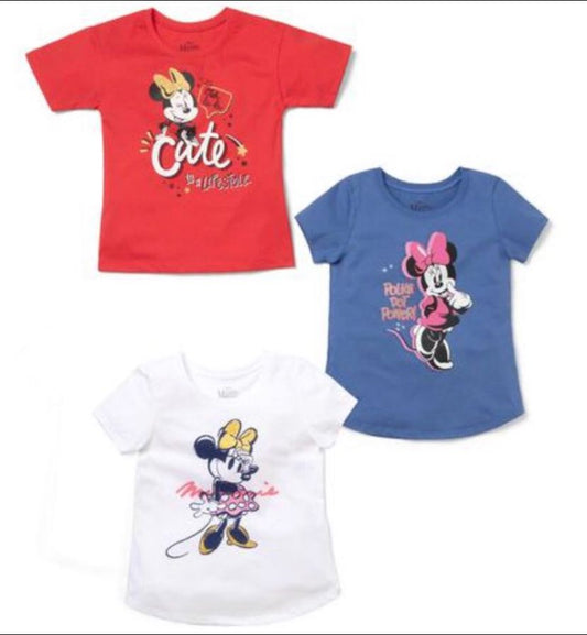Set 3 Camisas Minnie Mouse